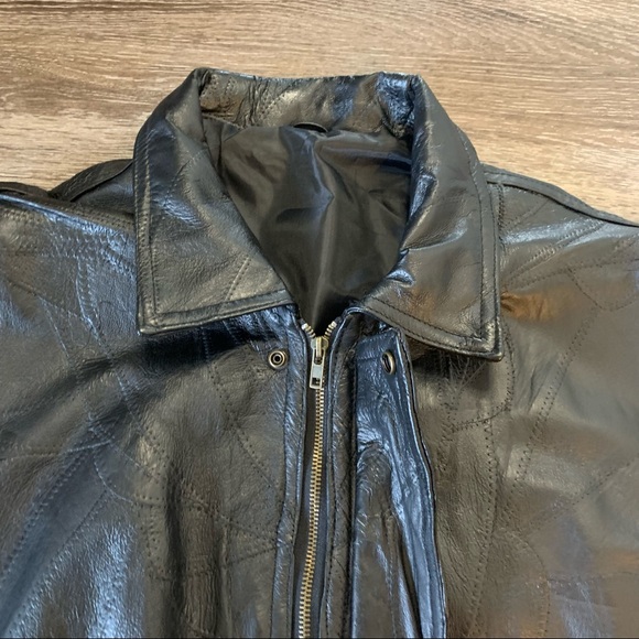 Vintage US Navy Leather Jacket XXL - Picture 4 of 6